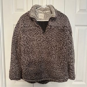 Soft and cozy fuzzy pullover